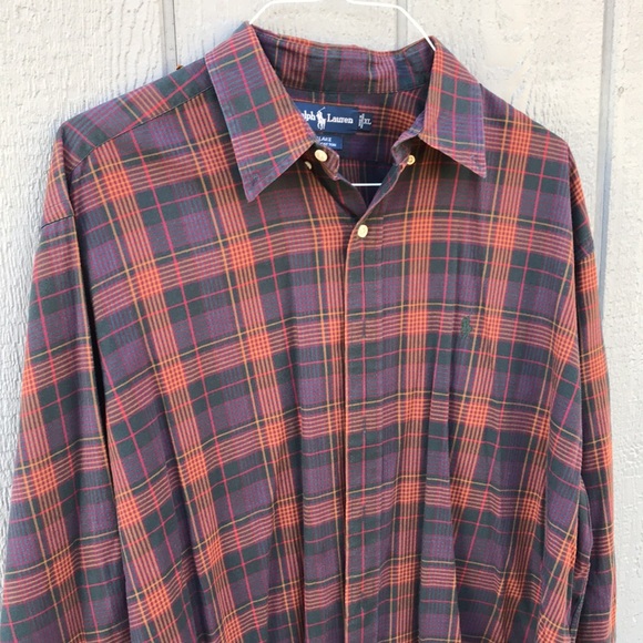 Ralph Lauren mens shirt size XL plaid - Picture 3 of 6